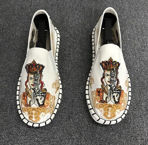 Canvas Vintage Mix Chinese Traditional Style Men Slip On Shoes - FanFreakz