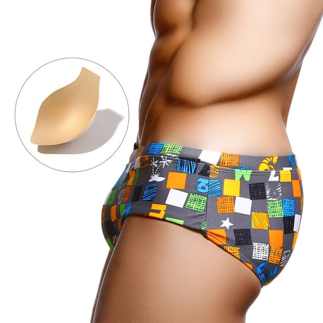 Low Waist Geometric Men Underwear