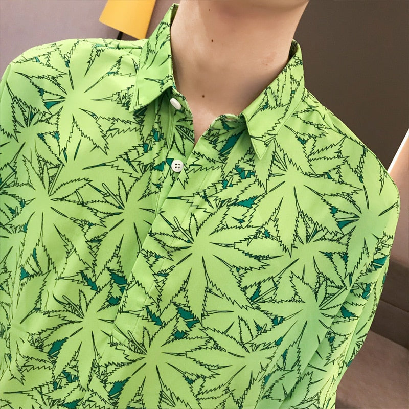 Sexy Women Back Print Casual Style Men Shirts