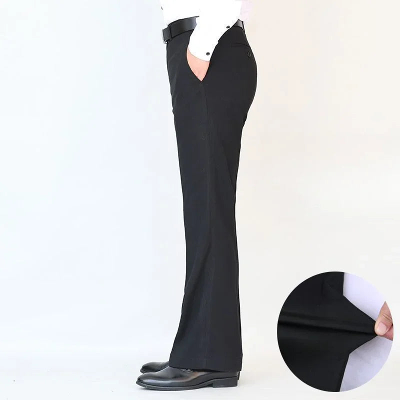 Solid Fashion High Waist Long Flare Pants