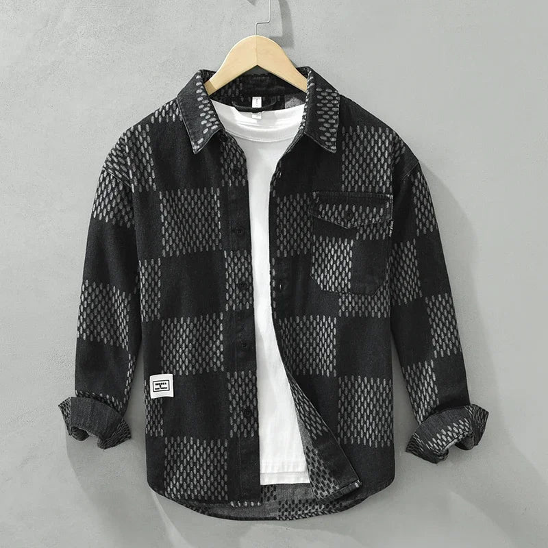 Checkered Patterned Cotton Polyester Shirt