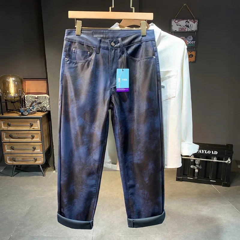 Punk Gothic Vibe Casual Straight Pants