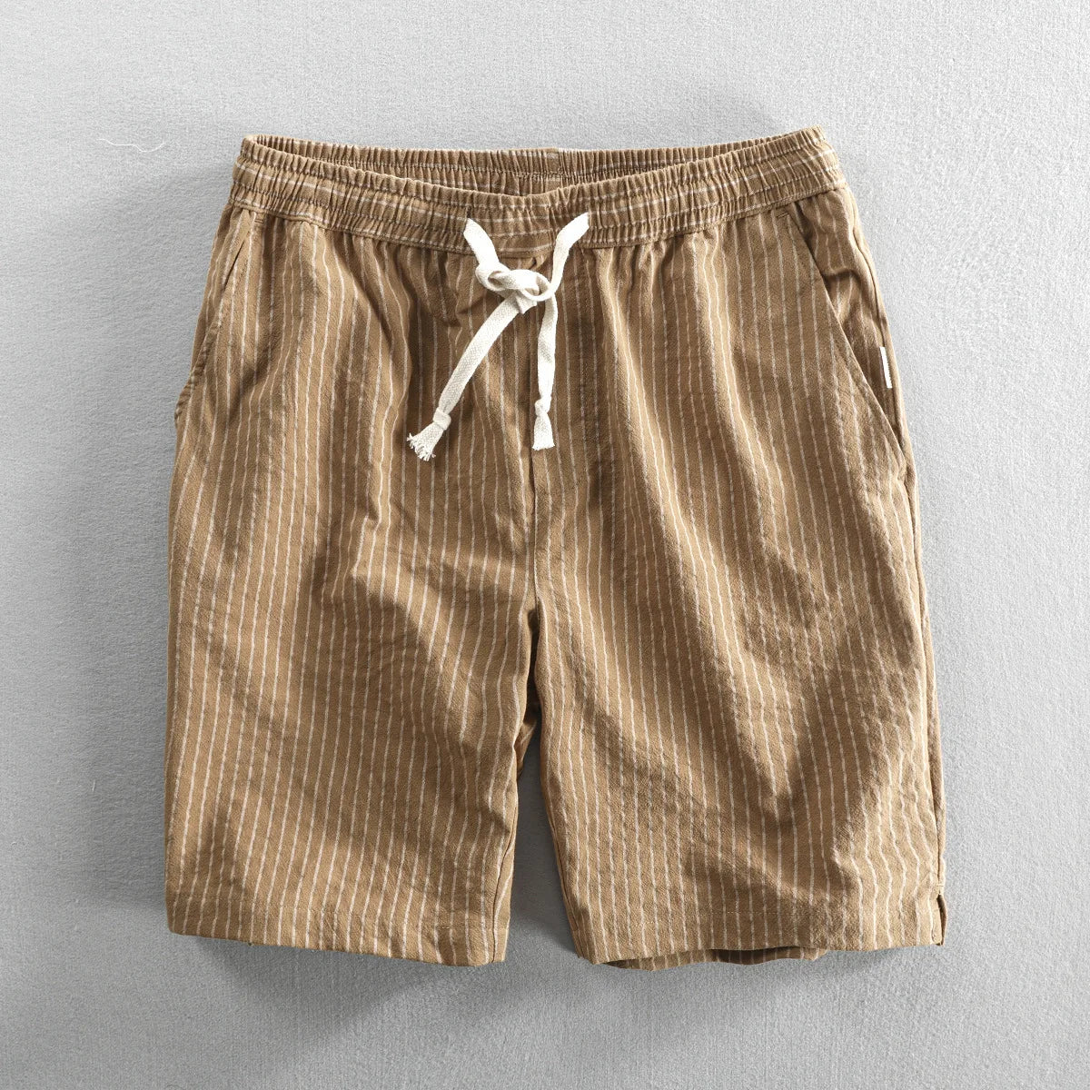 Casual Breathable Striped Cotton Shorts