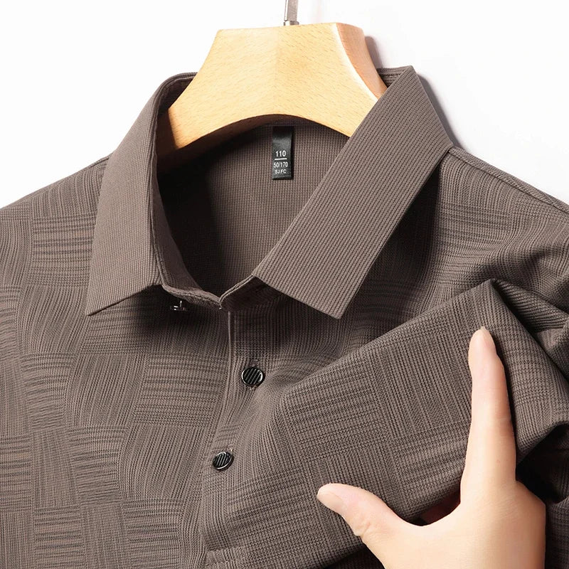 Printed Business Casual Style Polo Shirt