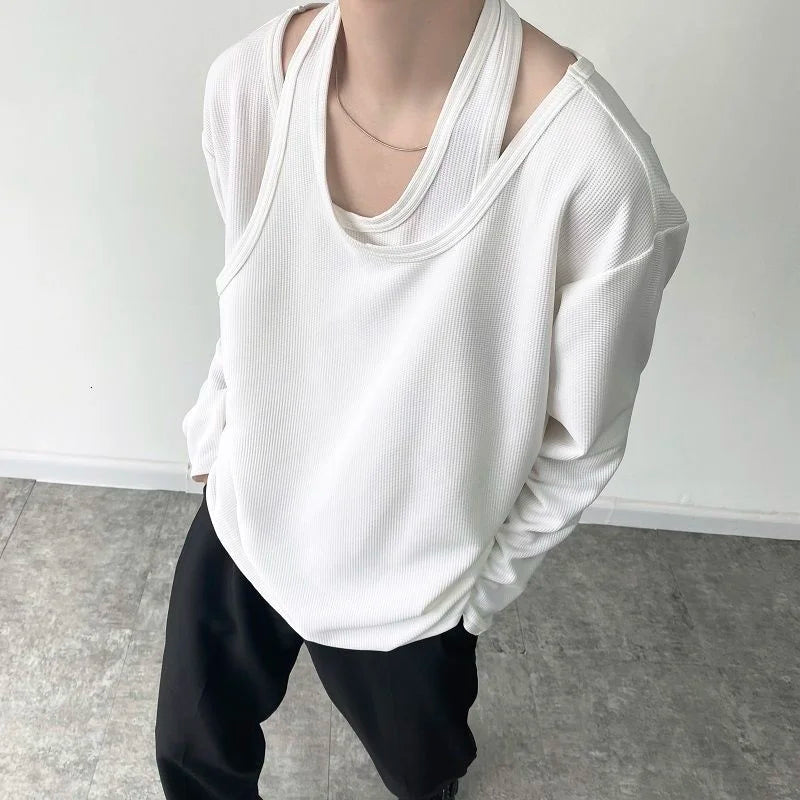 Double-Layer Hollow Out T-Shirt