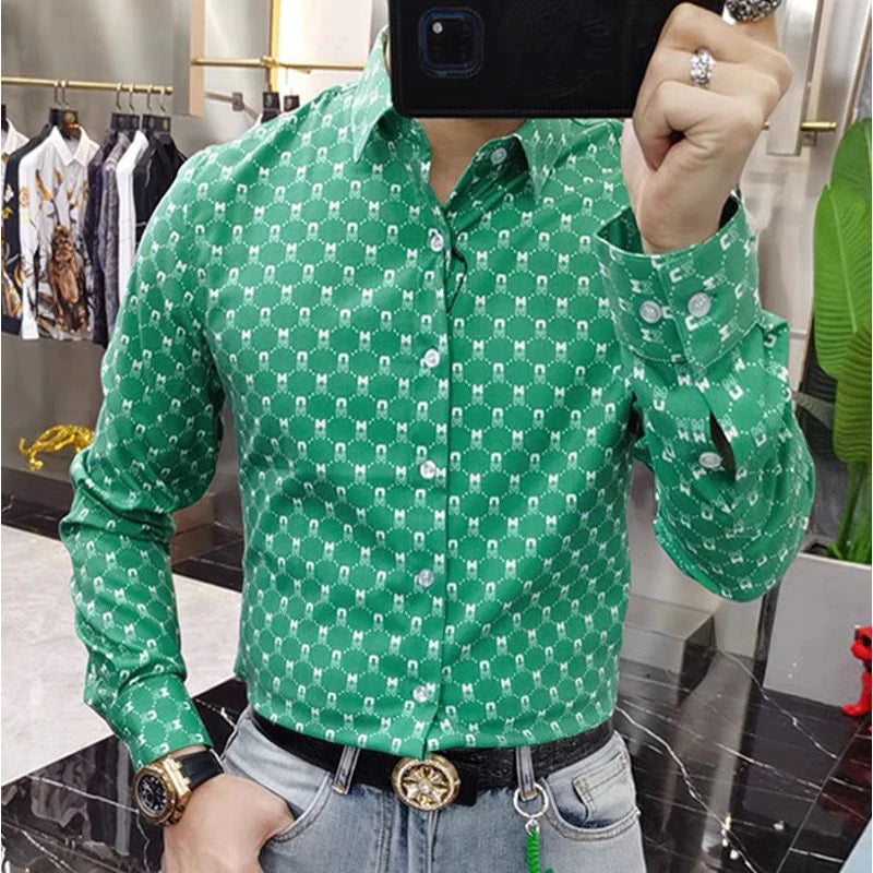 Casual Fashion Geometric Printed Shirt