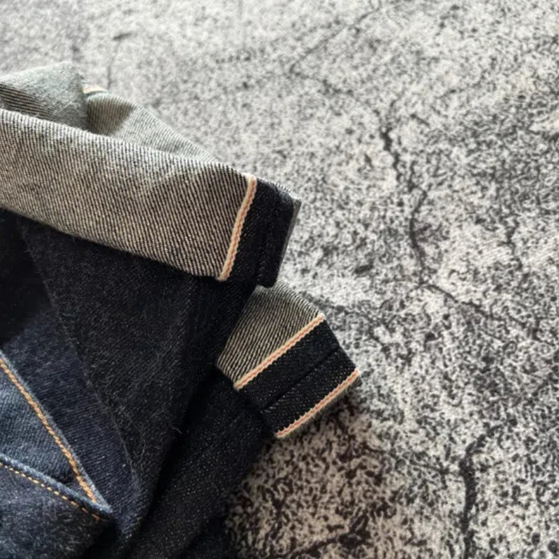 Retro Straight-Fit Solid Jeans