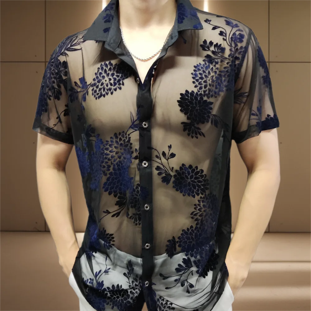 Thin Cool Summer Floral Shirt