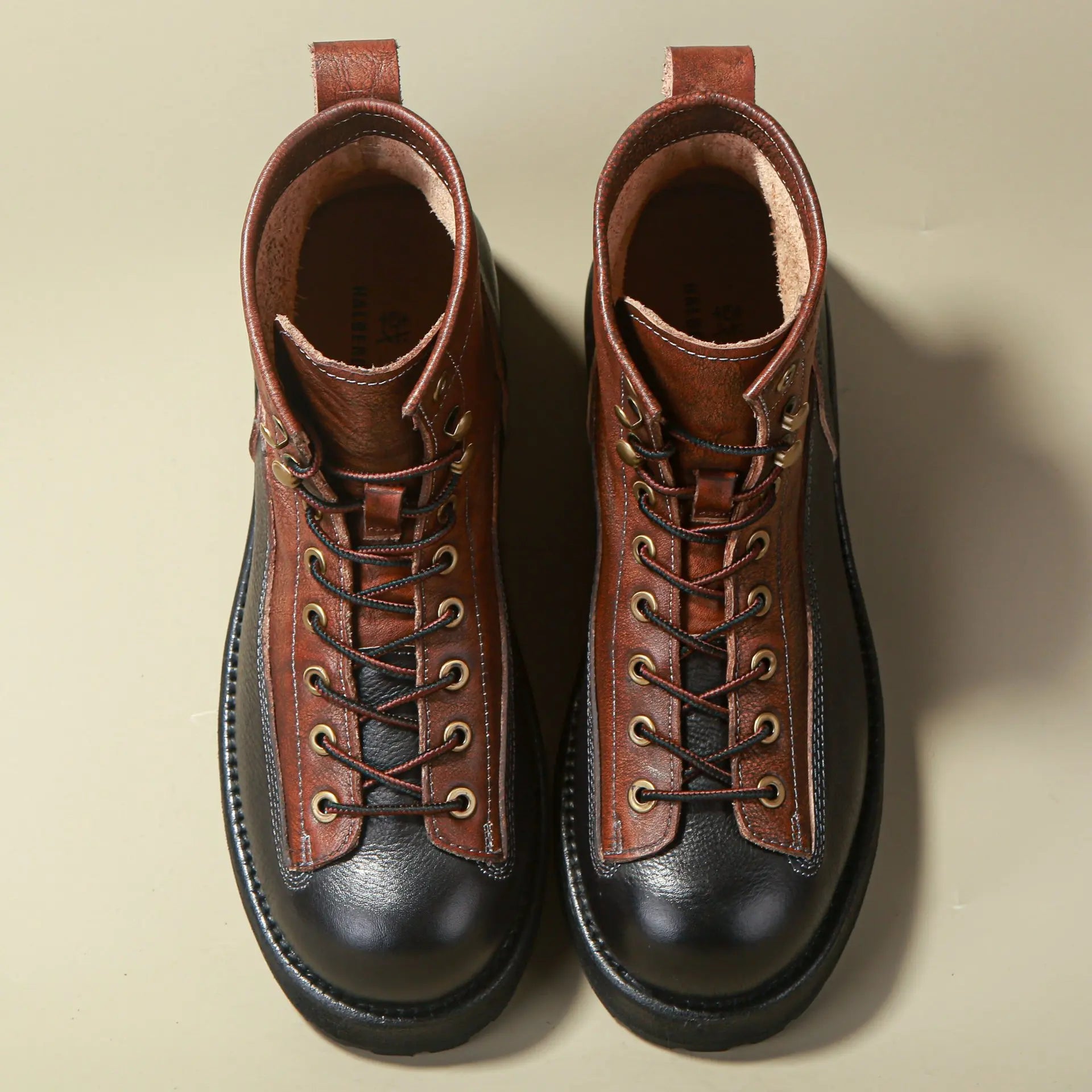 Retro Style Leather Martin Boots