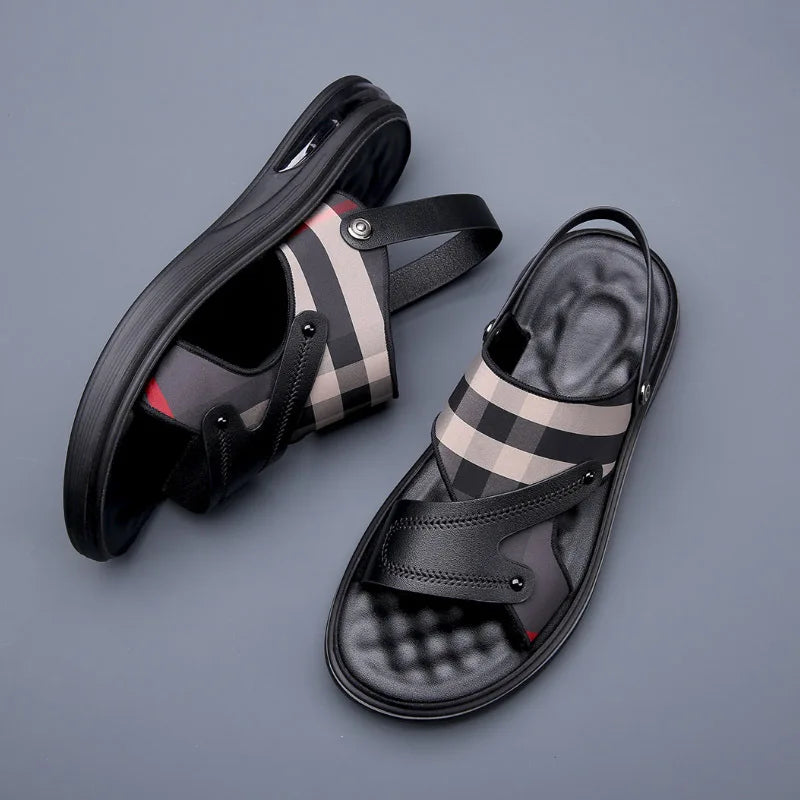 Non-Slip Leisure Breathable Leather Sandals