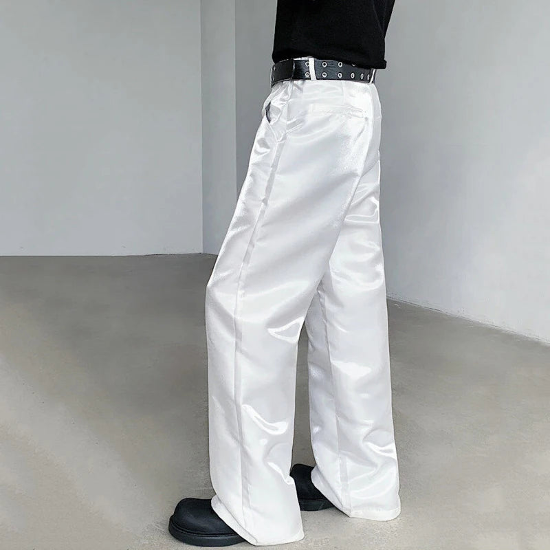 Casual Solid Color Loose Straught Fit Pants