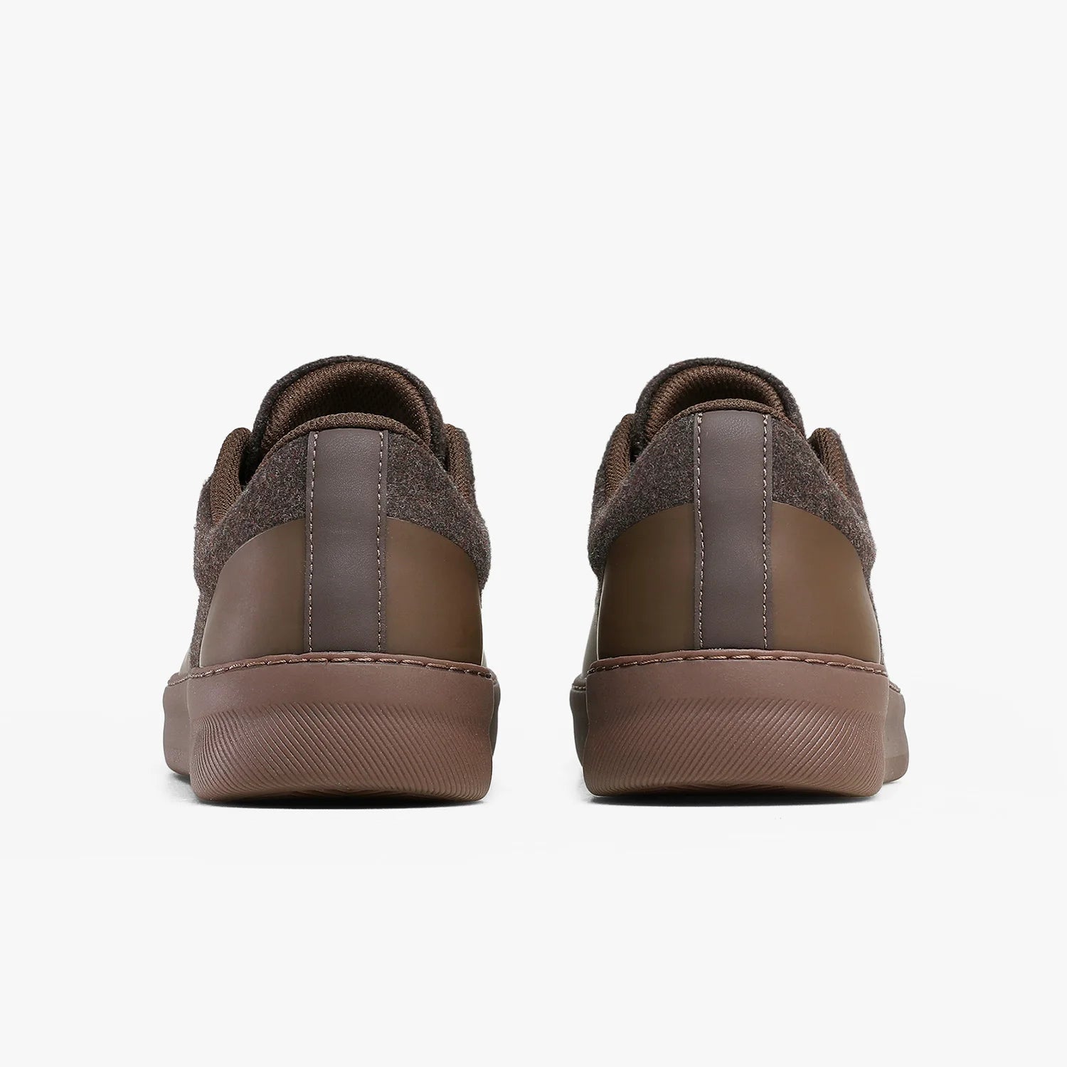 Mixed-Texture Low-Top Sneakers