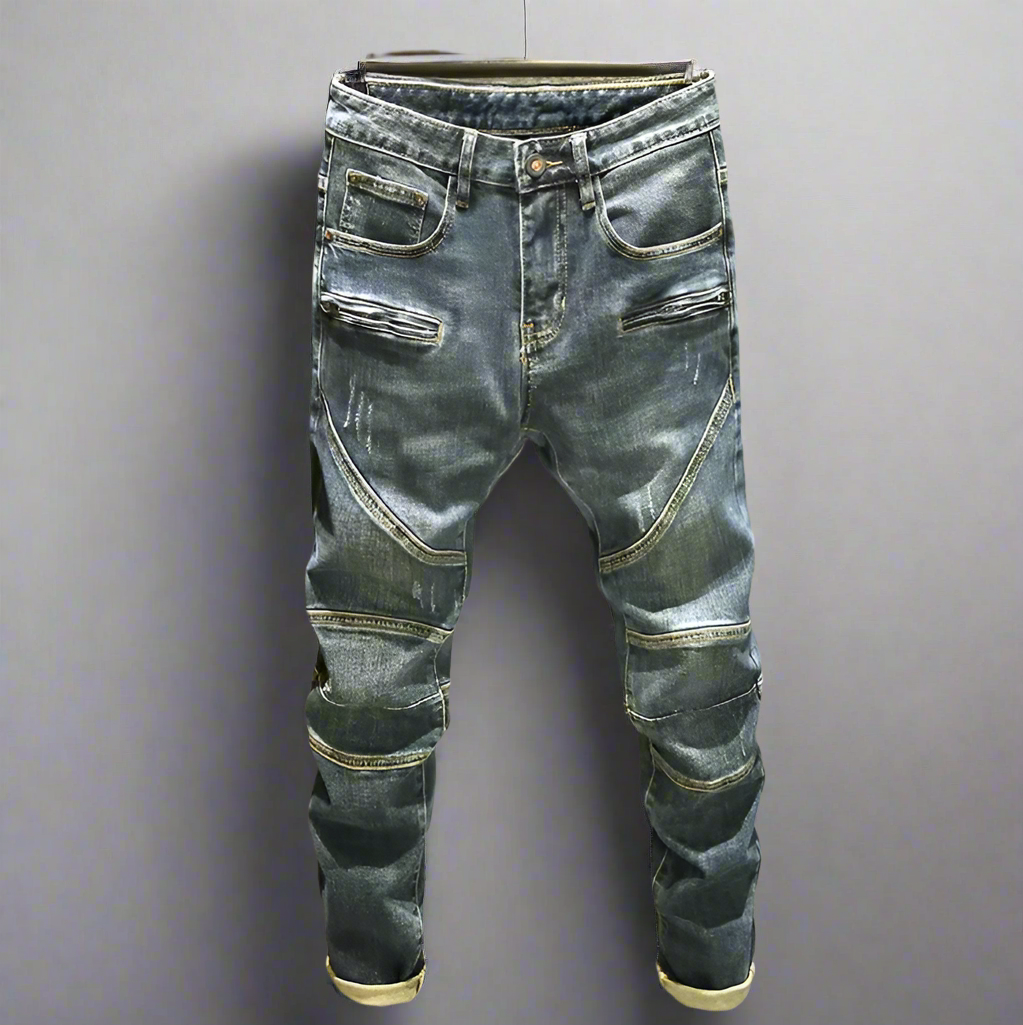 Zipper Fly Casual Denim Pockets Jeans