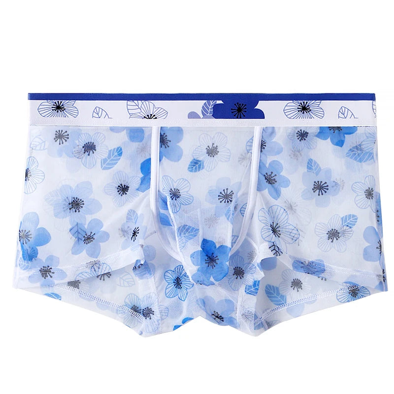 Elephant Nose Design Floral Print Boxer