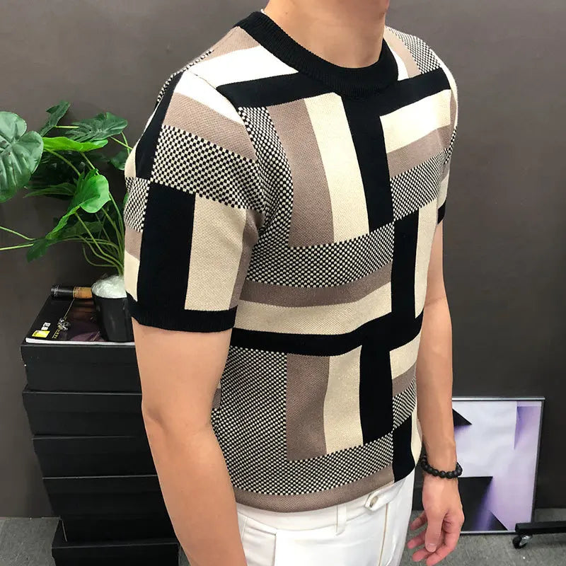 High-Quality Geometry Short Sleeve T-Shirt