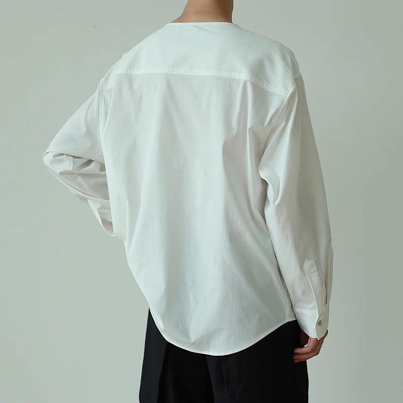 Casual Loose White Long Sleeve T-Shirt