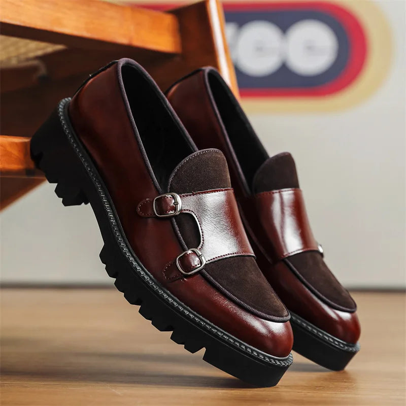 Thick-soled British Style Men's Loafers