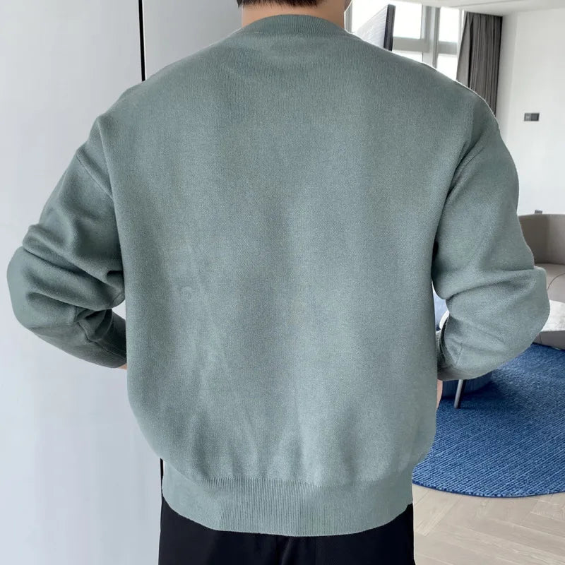 Loose Breasted Split Men's Sweater