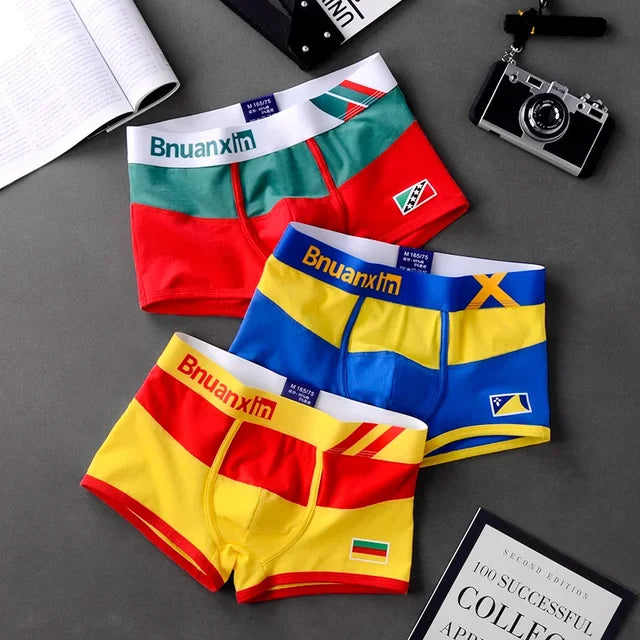 Colorful Breathable 3Pcs Boxer Set