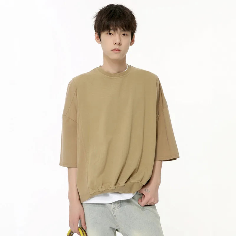 Casual Loose Round Neck Style T-Shirt