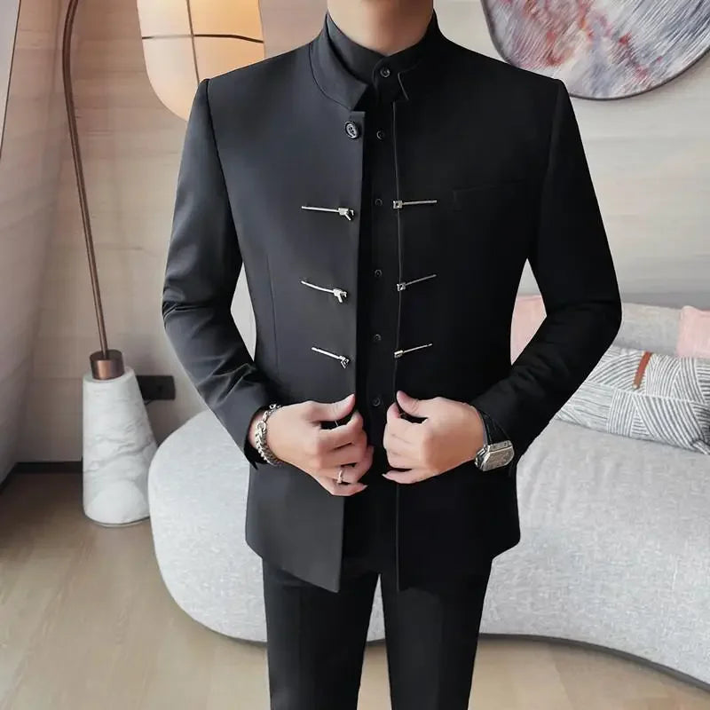 Chinese Style Stand Up Collar Jacket