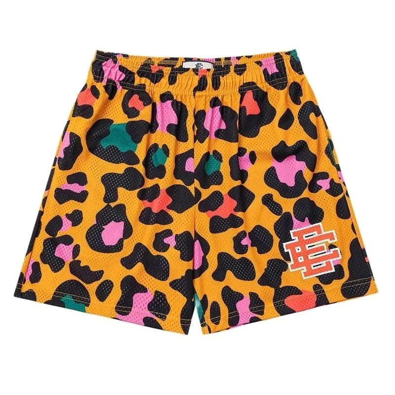 Printed Pattern Polyester Casual Shorts