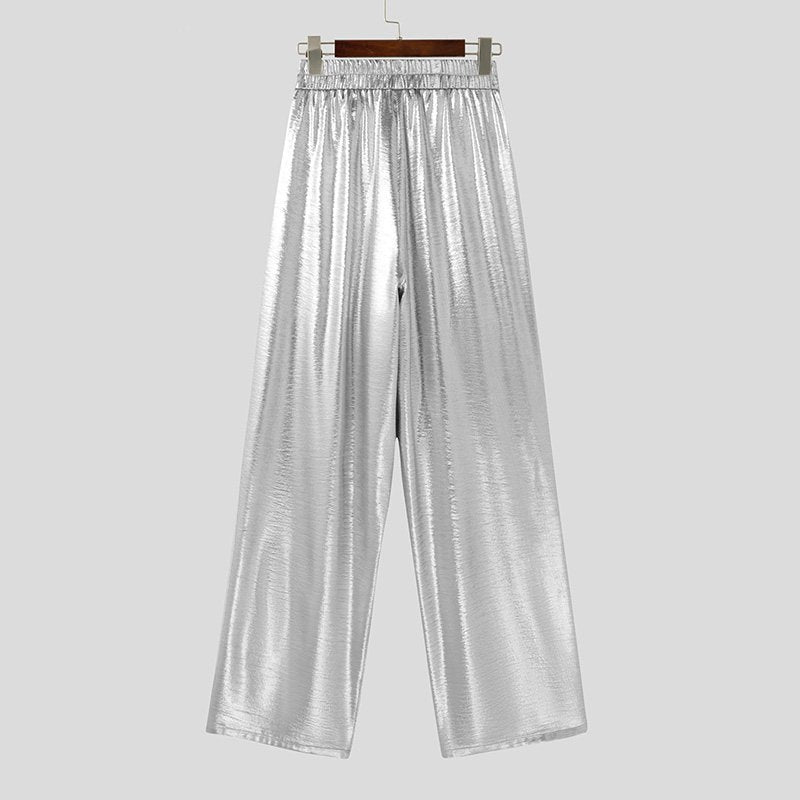 Mesh Spliced Hollow Casual Pants