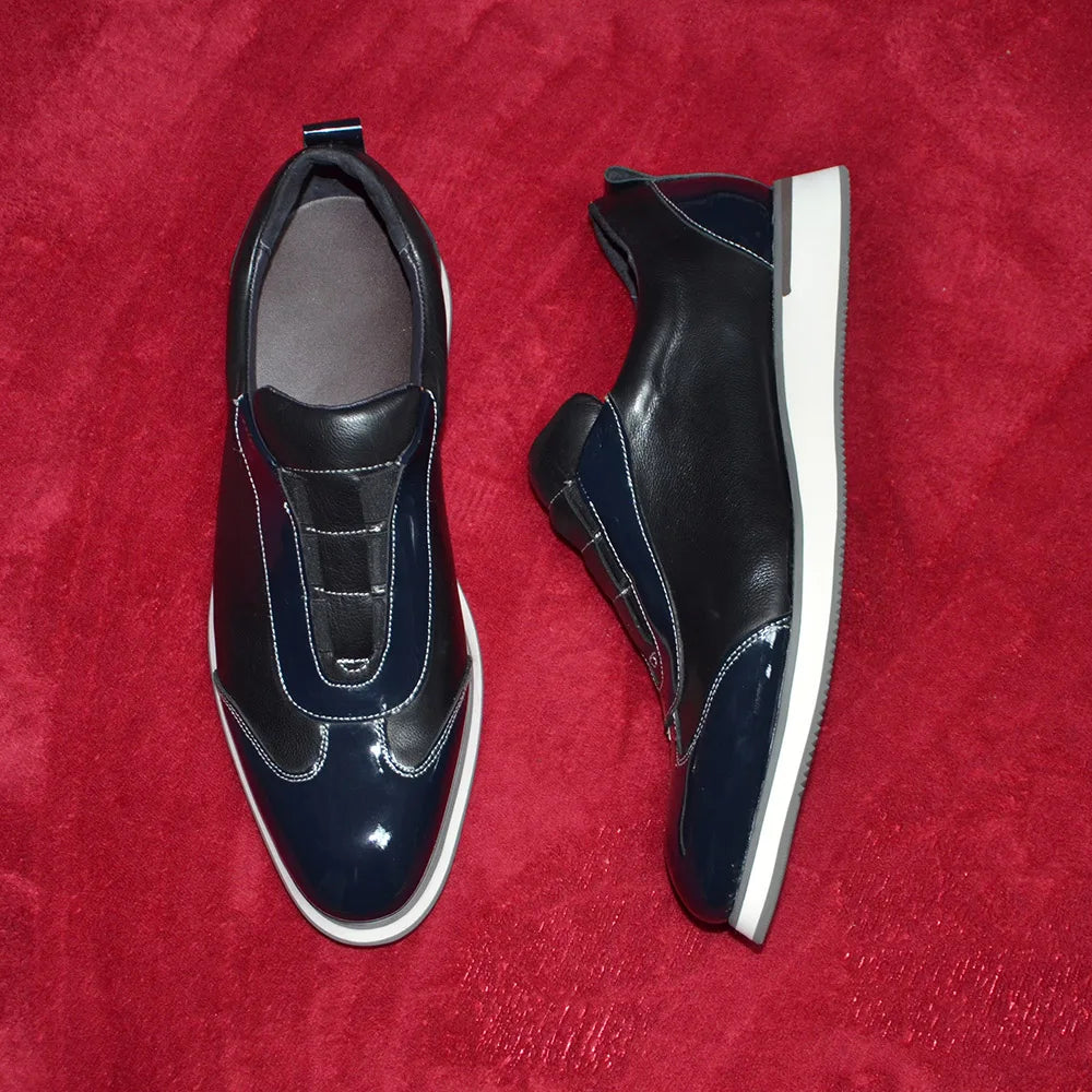 Elastic Band Slip-on Comfortable Men's Shoes