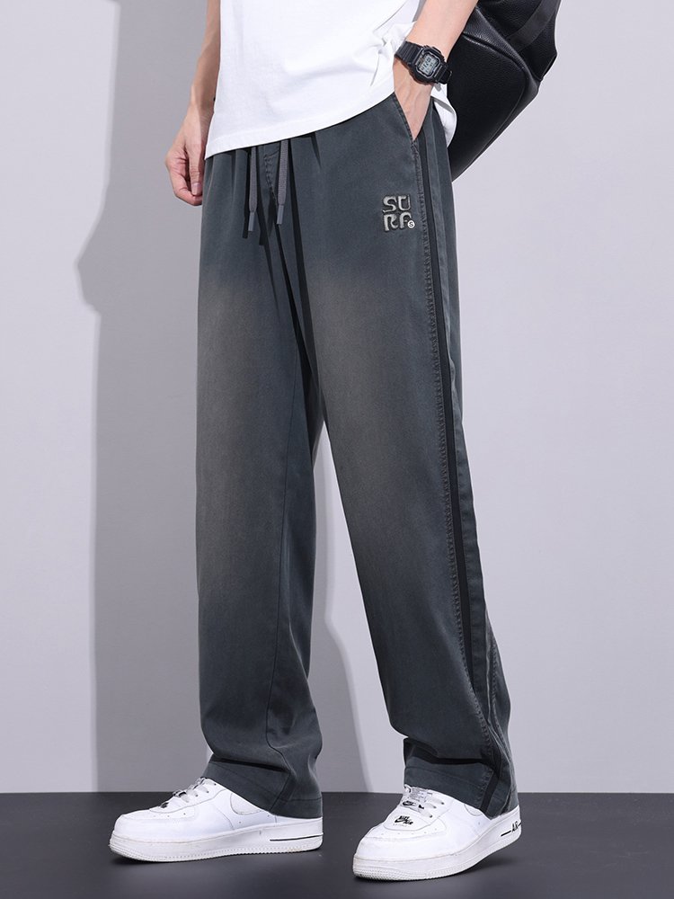 Thin Soft Lyocell Elastic Waist Pants