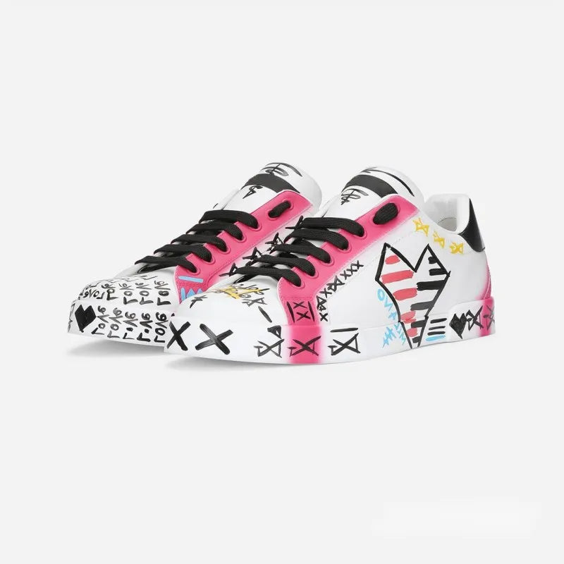 Geometric with Rhinestone Decoration Sneakers