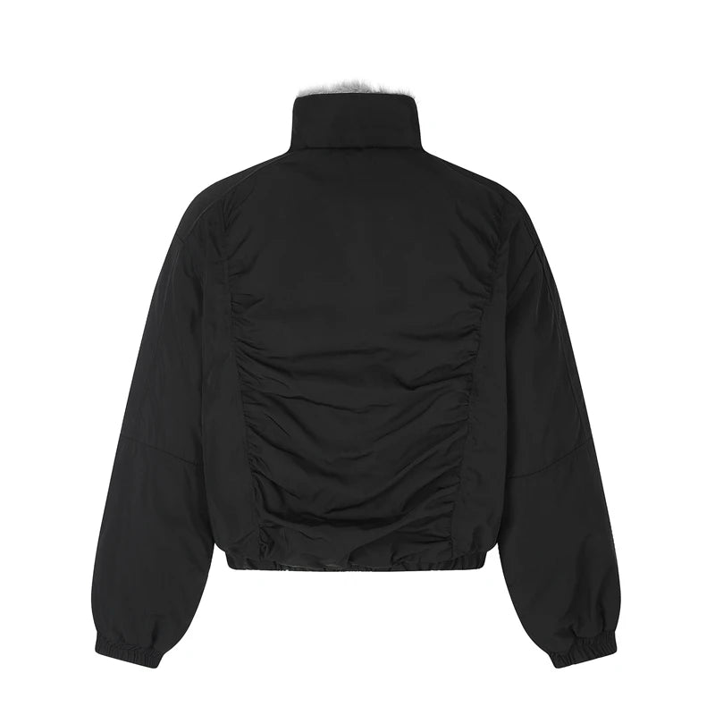 Retro Stand Collar Multi Button Jacket