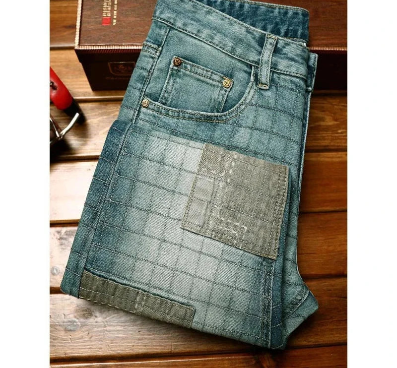 Casual Trendy Patches Fit Jeans