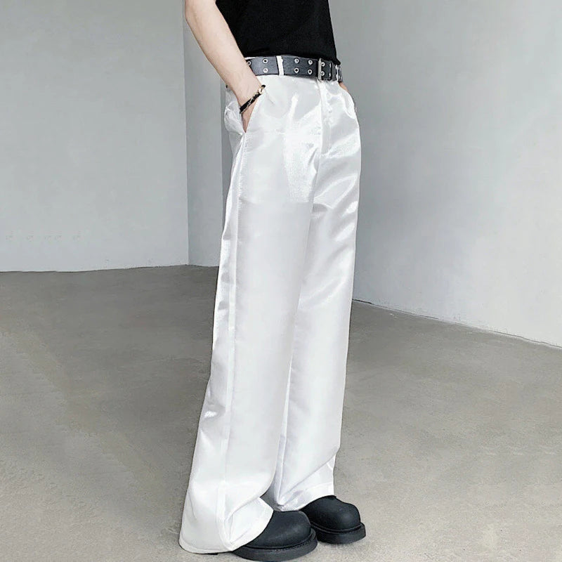 Casual Solid Color Loose Straught Fit Pants