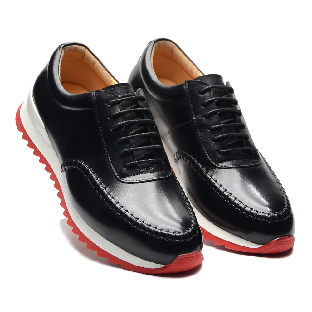 Handmade Casual Oxford Genuine Leather Sneakers