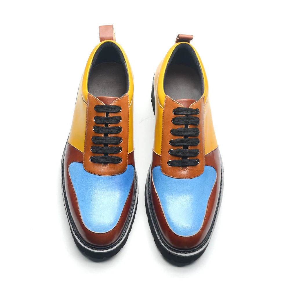 Soft Chunky Sole Mixed Color Shoes