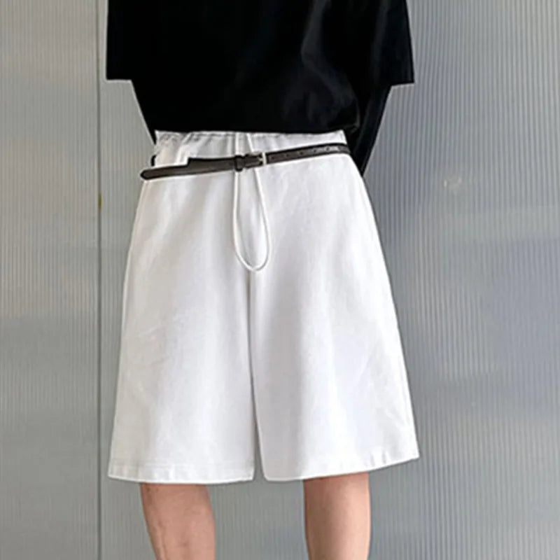 Loose Drawstring Straight Fit Shorts