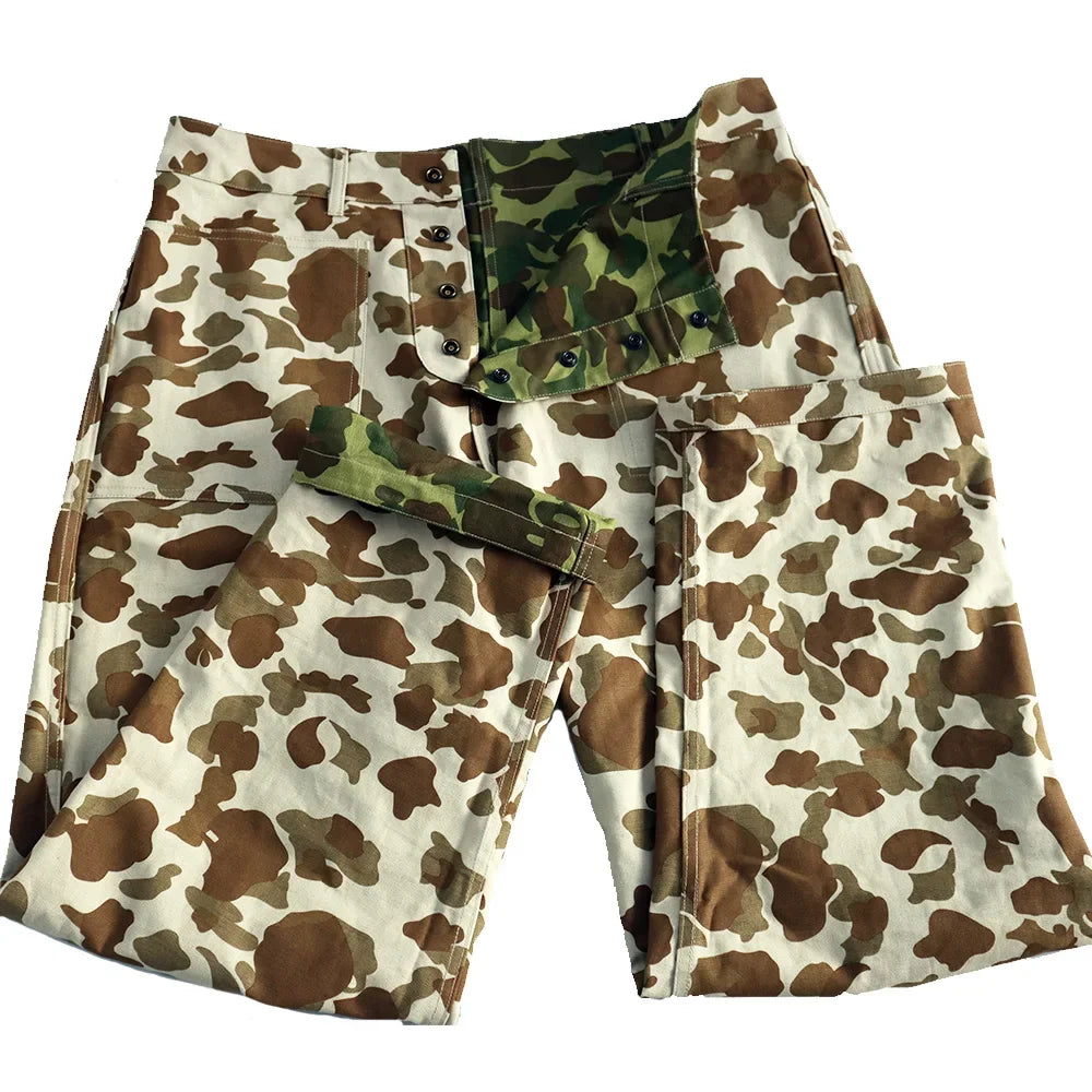 Camouflage Tactical Straight Retro Pants