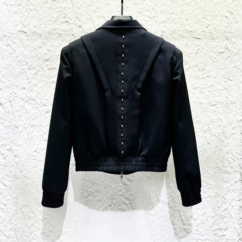 Deconstructed Design Rivet Pattern Jacket