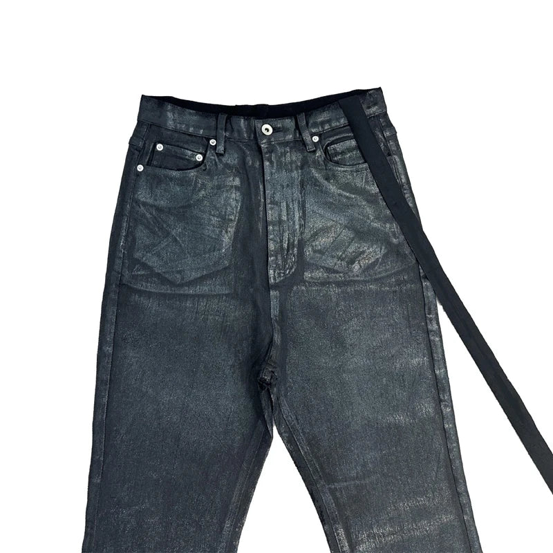 Refined Coated Flare Denim