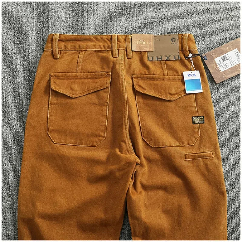 Workwear Classic Brown Denim Jeans