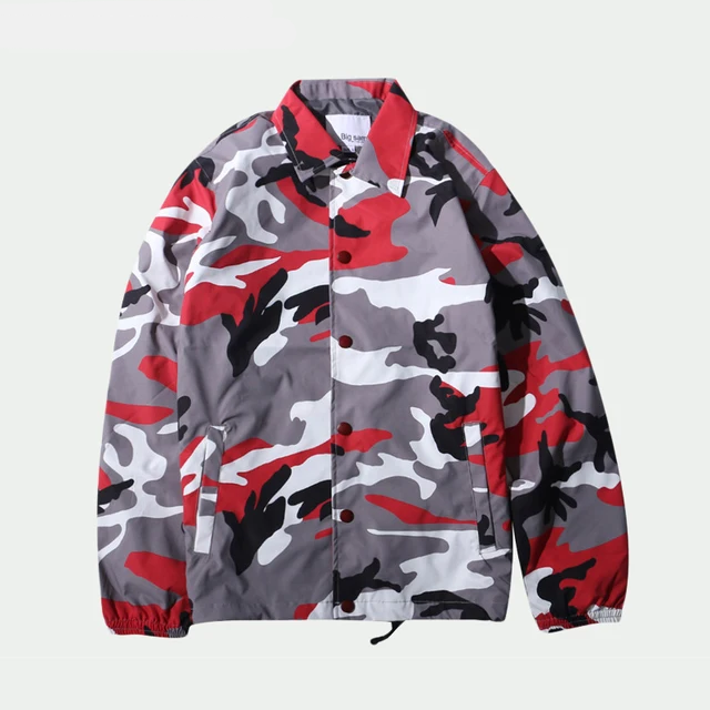 Streetwear Camouflage Windbreaker Jacket