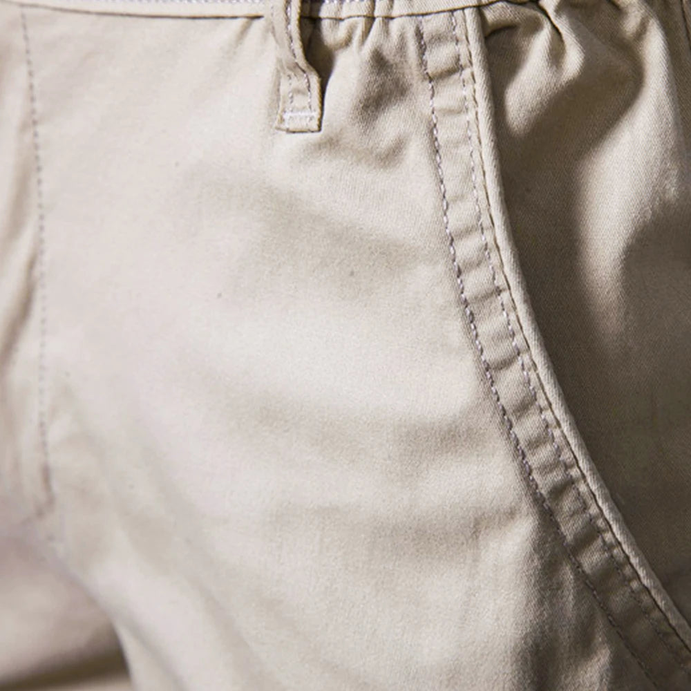 Classic Elastic Waist Chino Shorts