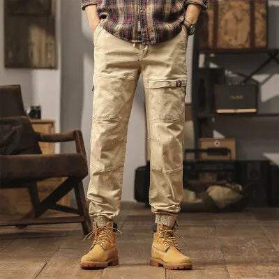Solid Casual Jogger Fit Ankle Pants