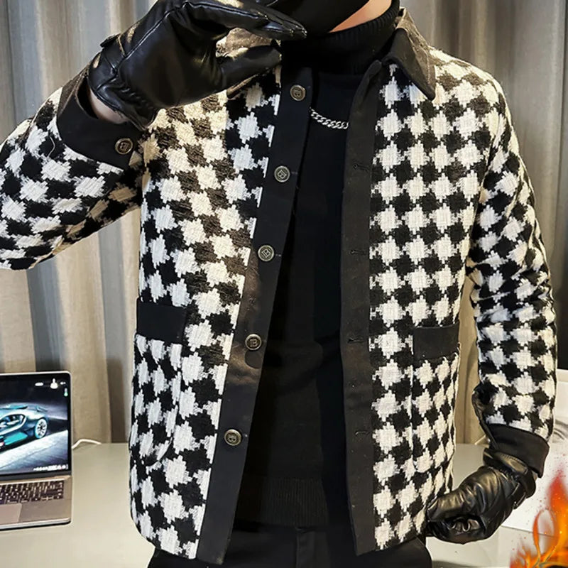 Houndstooth Black & White Style Jacket