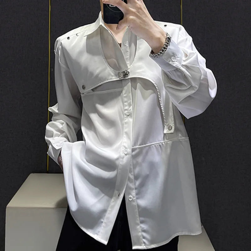 Irregular Patchwork Layer Design Shirt