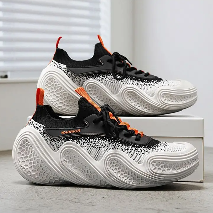 Modern Wave Knit Chunky Sneakers