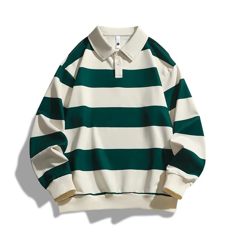 Fashion Striped Long Sleeve Loose Sweater