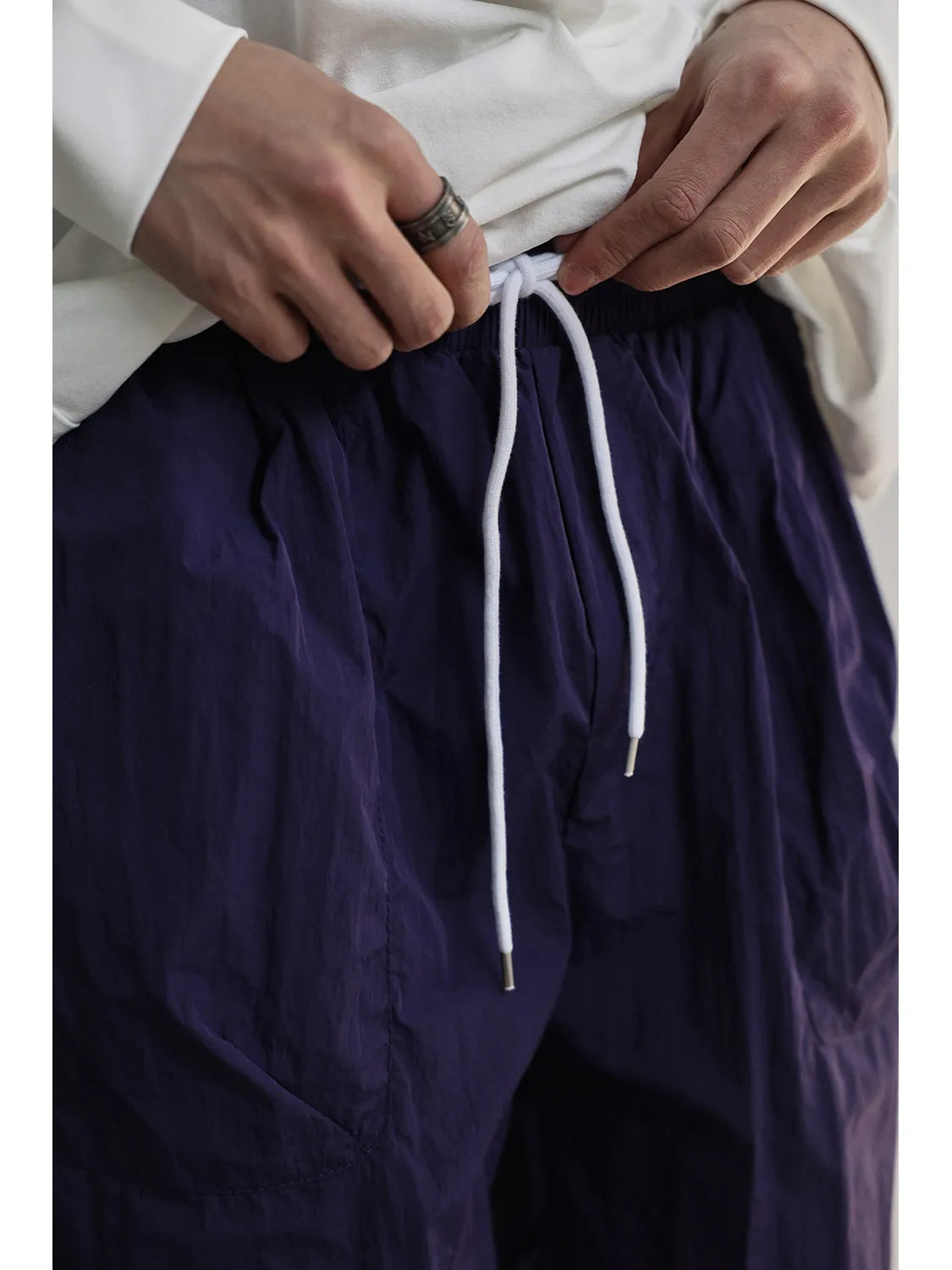 Solid Simple Drawstring Casual Jogger Shorts