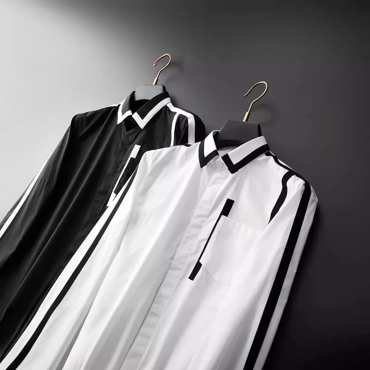 Personalized Design Spliced Men's Shirt