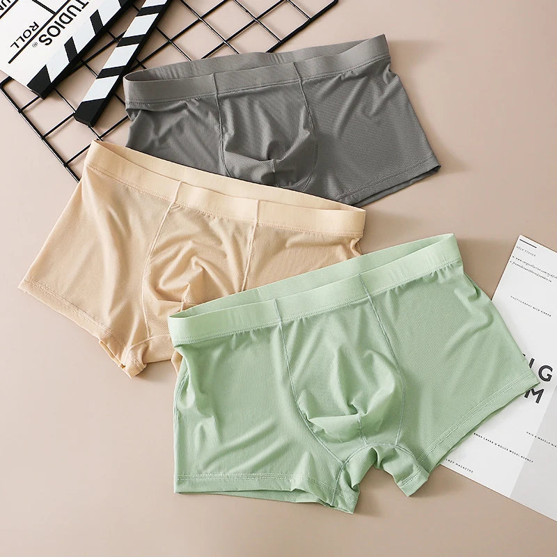 Ultra-thin Breathable Solid Boxer